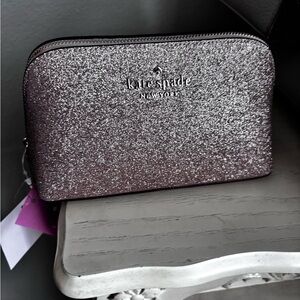 Kate Spade Glitter Clutch - Silver